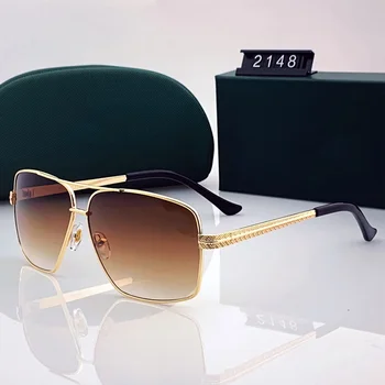 Retro krokodíla slnečné okuliare | pánske luxusné značky nadrozmerné klasické dámske slnečné okuliare retro námestie okuliare UV400 zrkadlo okuliare